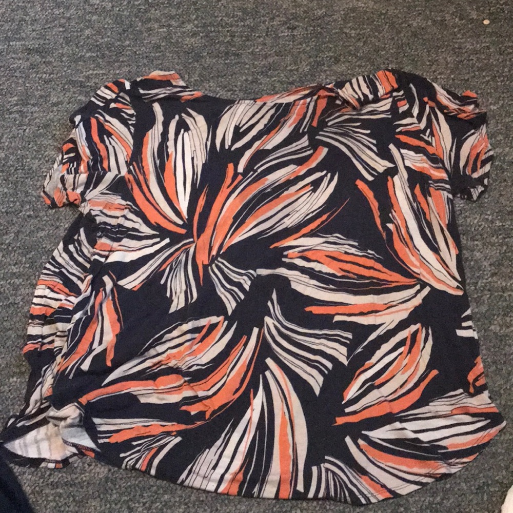 White blue and orange Alfani shirt